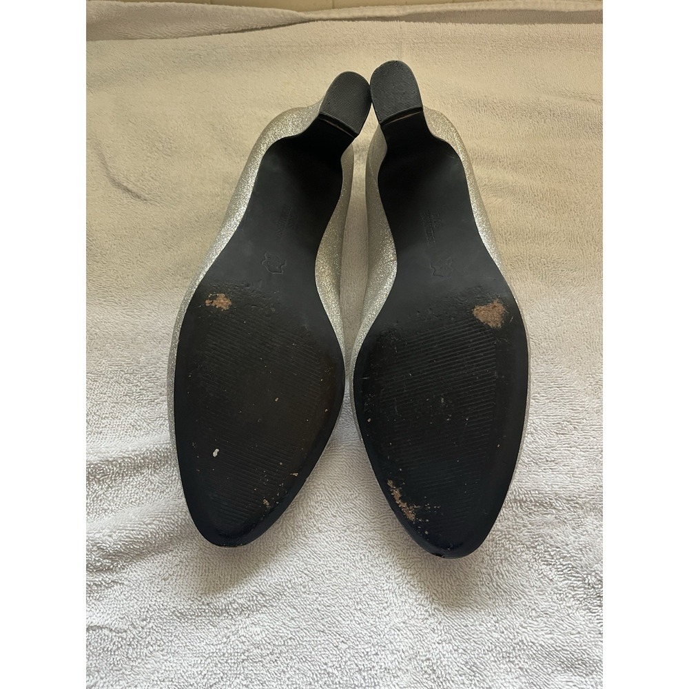 Ros Hommerson Sparkly Heels Size 11 Silver - Picture 7 of 13